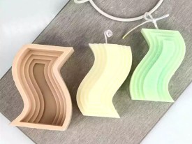 Molde silicona velas relieve